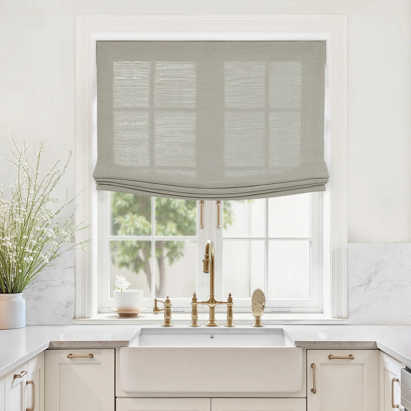 Liz Linen Relaxed Roman Blind Cord Lift