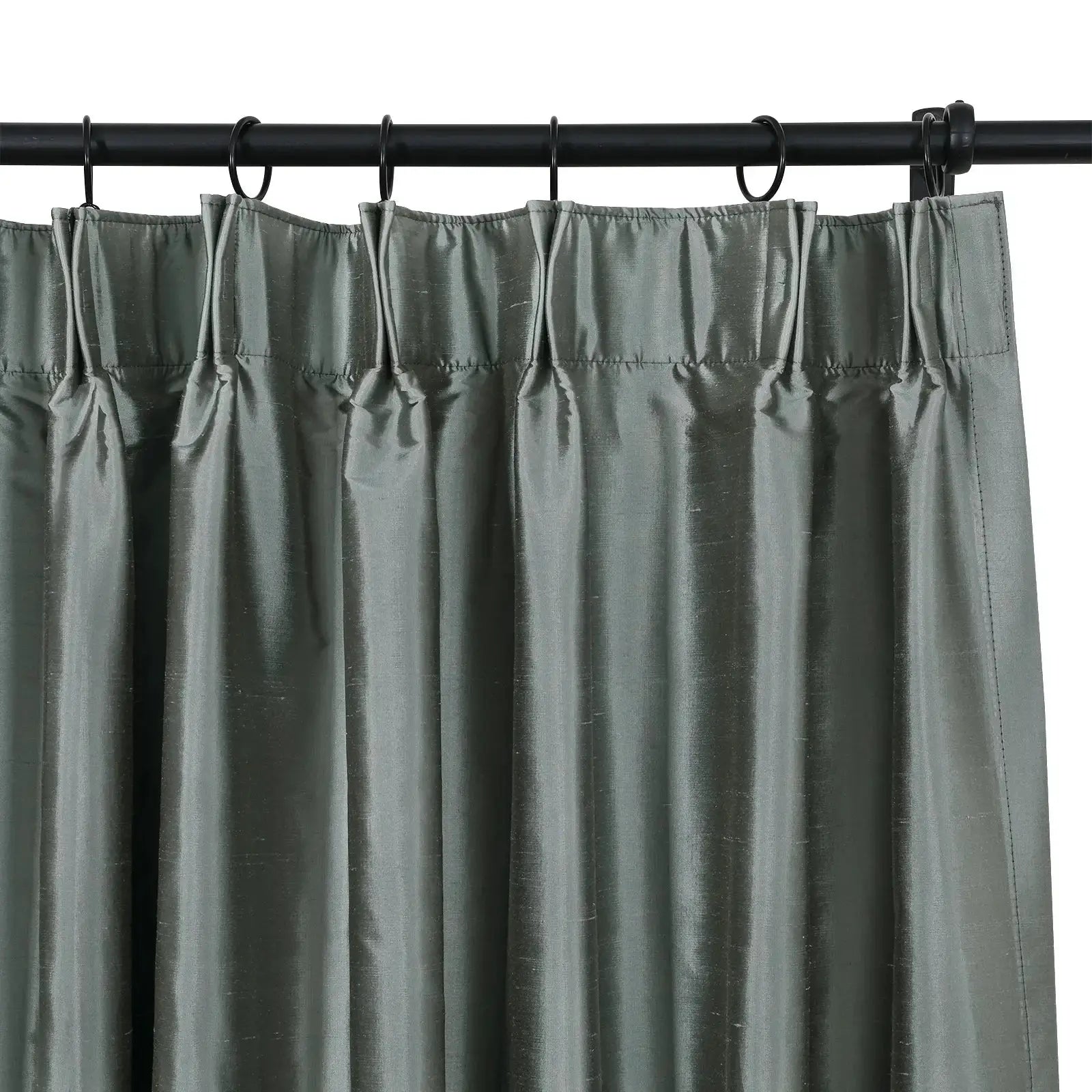 Selman Dupioni Silk Curtain Pleated?-TWOPAGES