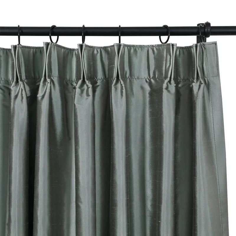 Selman Dupioni Silk Curtain Pleated?-TWOPAGES