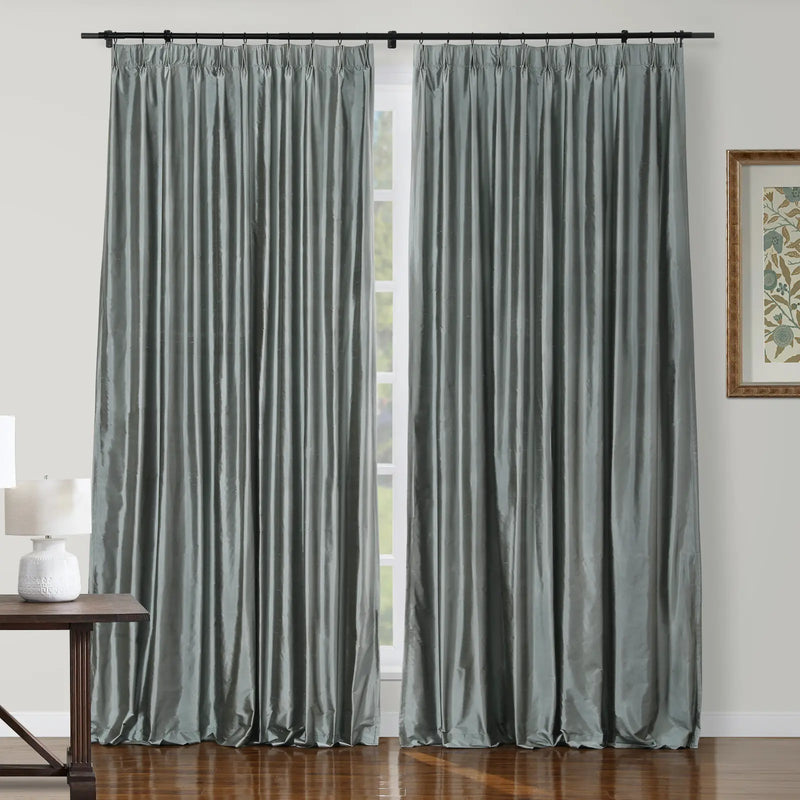 Selman Dupioni Silk Curtain Pleated TWOPAGES