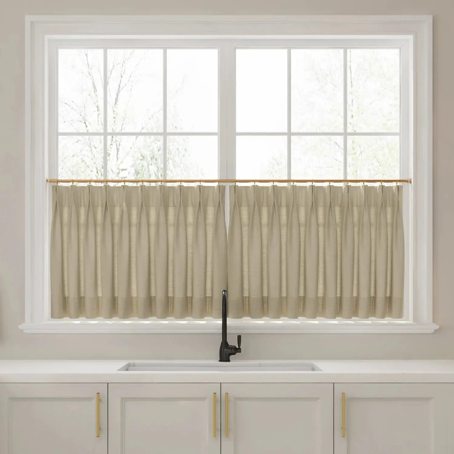 Liz Linen Pleated Cafe Curtains?-TWOPAGES