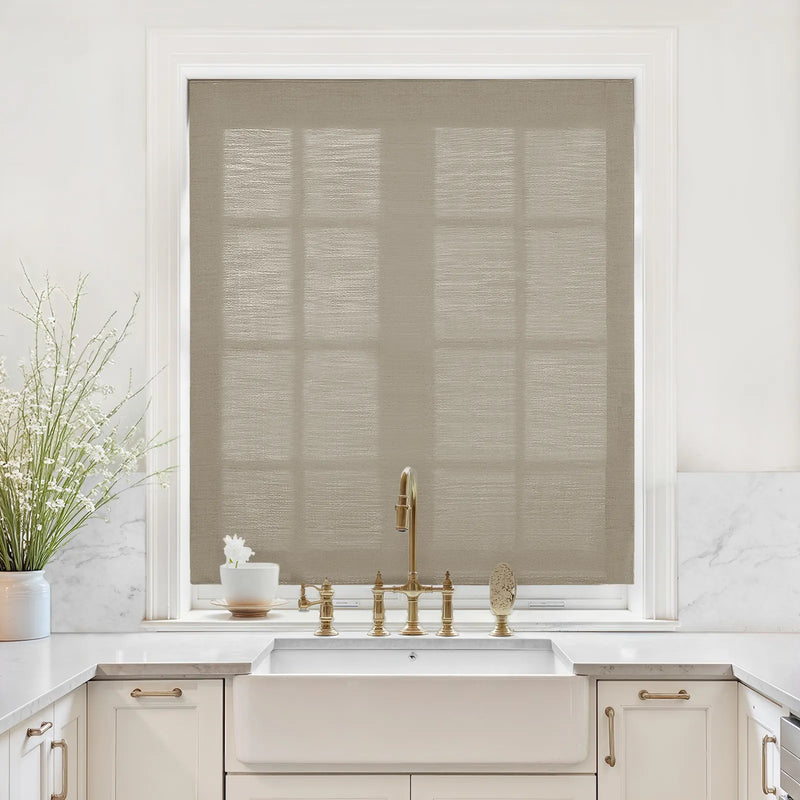 Liz Linen Relaxed Roman Blind Cord Lift