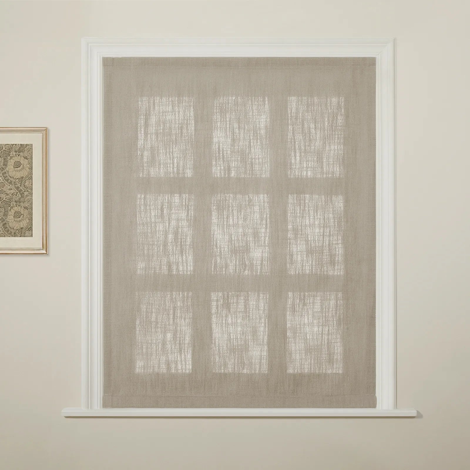 Liz Linen Flat Roman Blind Cord Lift