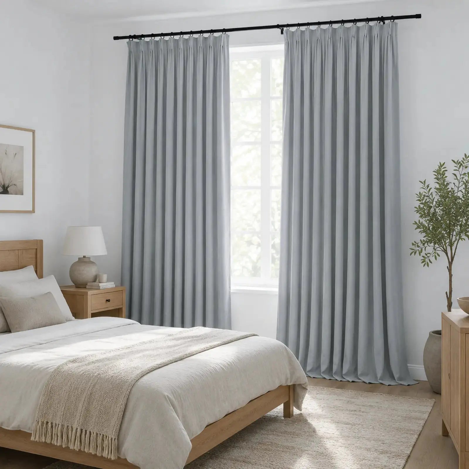 Lila 100% Blackout Drape Pleated-?-TWOPAGES