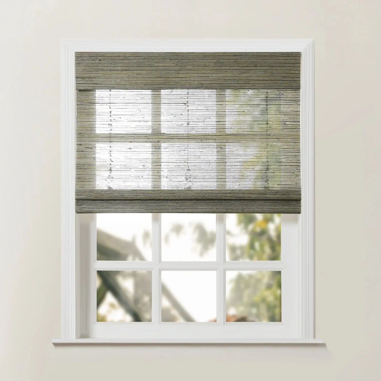 Rae Natural Ramie Jute Woven Wood Blinds - Series D-?-TWOPAGES CURTAINS