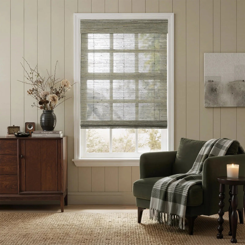 Rae Natural Ramie Jute Woven Wood Blinds - Series D-?-TWOPAGES CURTAINS