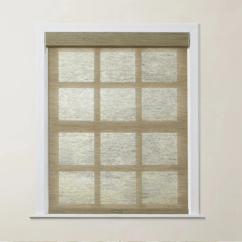 Rae Natural Jute Woven Wood Roller Blinds Cordless-?-TWOPAGES