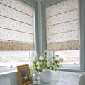 Custom Flat Fold Roman Shade Cordless- Holly-TWOPAGES