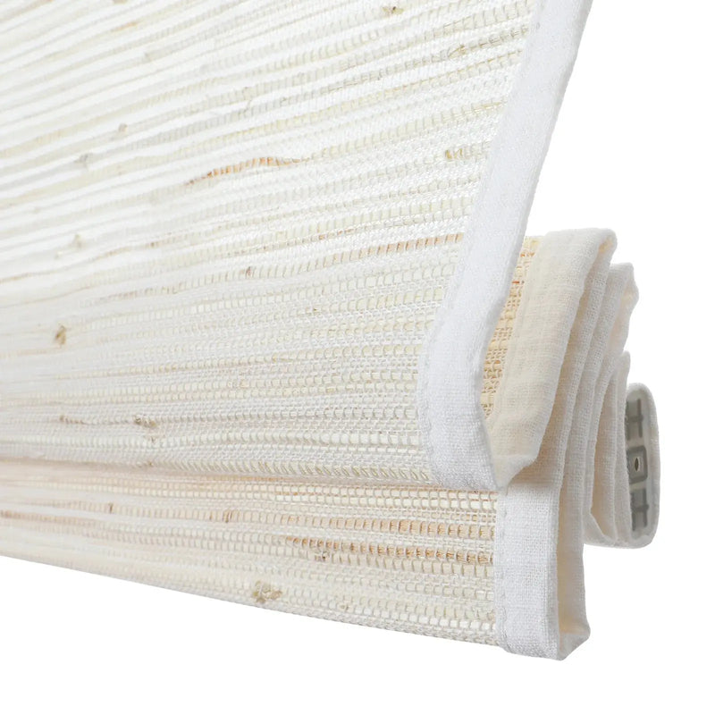 Rae Natural Ramie Jute Woven Wood Blinds - Series D-?-TWOPAGES CURTAINS