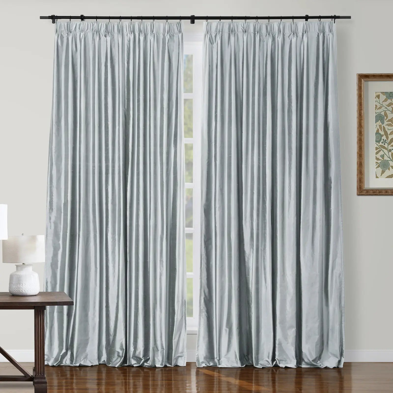 Selman Dupioni Silk Curtain Pleated TWOPAGES