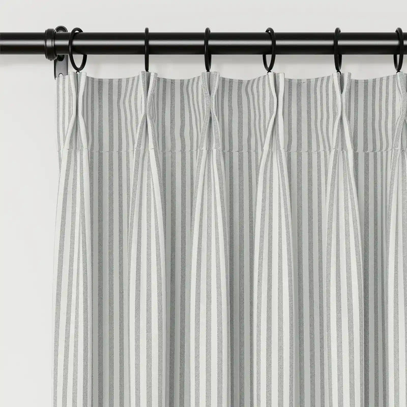 Britt Bengoechea x TWOPAGES Cottage Floral Printed Linen Cotton Pleated Curtains