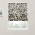 Holly Botanical Boho No-Drill Flat Fold Roman Blind Cordless