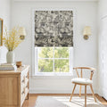Holly Botanical Boho No-Drill Flat Fold Roman Blind Cordless