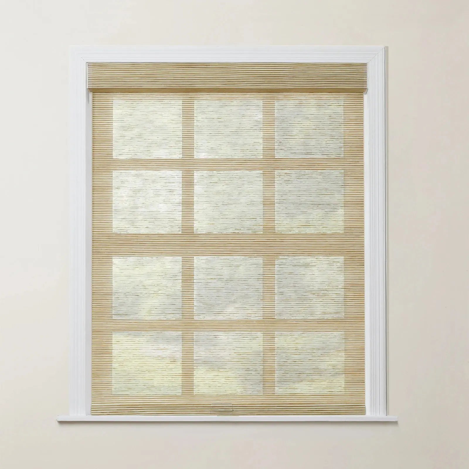 Rae Natural Jute Woven Wood Roller Blinds Cordless-?-TWOPAGES