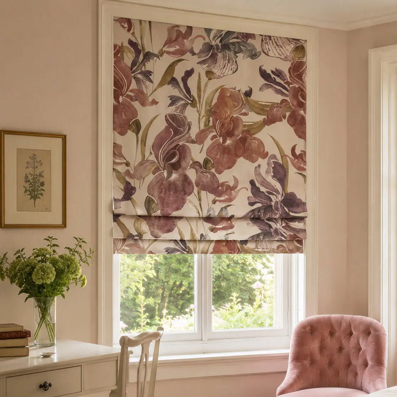 Sara Le x TWOPAGES Printed Linen Roman Blind Cordless