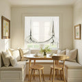 Isabella Cotton Relaxed Roman Shades Cord Lift -TWOPAGES
