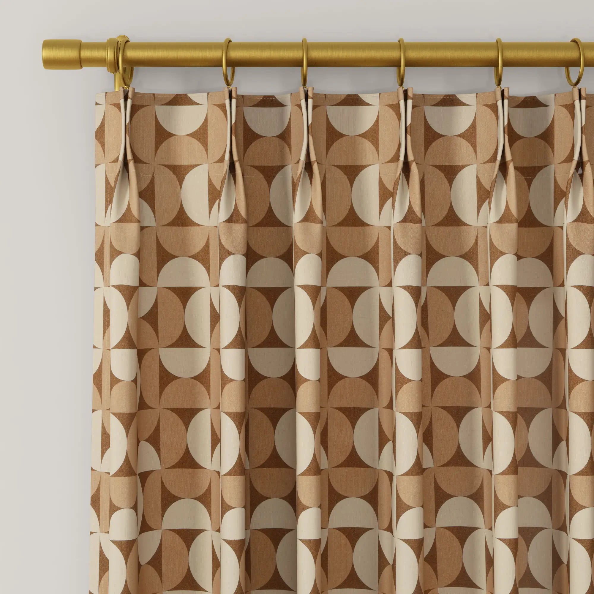MS. MAVERICK MUSE x TWOPAGES Pastoral Printed Linen Cotton Pleated Curtains