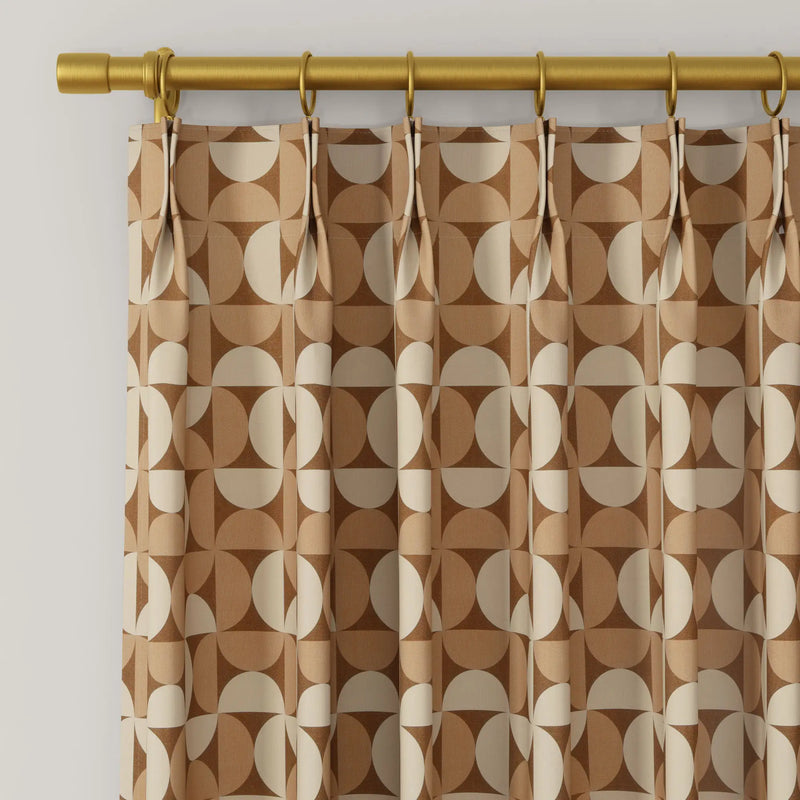MS. MAVERICK MUSE x TWOPAGES Pastoral Printed Linen Cotton Pleated Curtains