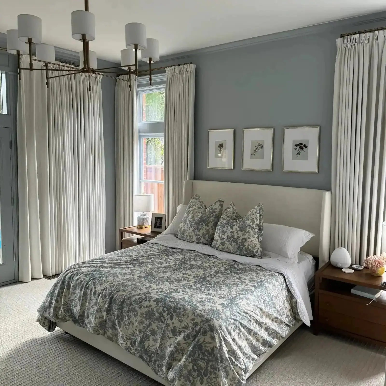 Liz Linen Blackout Curtains Pleated Drapery- -TWOPAGES