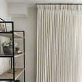 Liz Linen Blackout Curtains Pleated Drapery- -TWOPAGES
