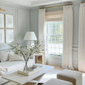 Liz Linen Blackout Curtains Pleated Drapery- -TWOPAGES