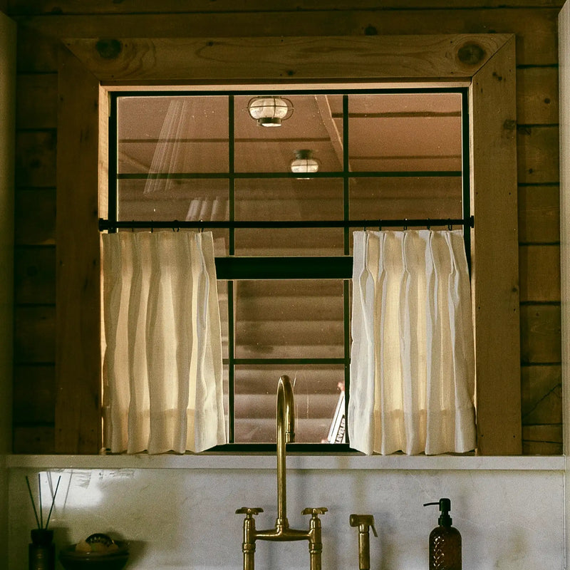 Liz Linen Pleated Cafe Curtains?-TWOPAGES
