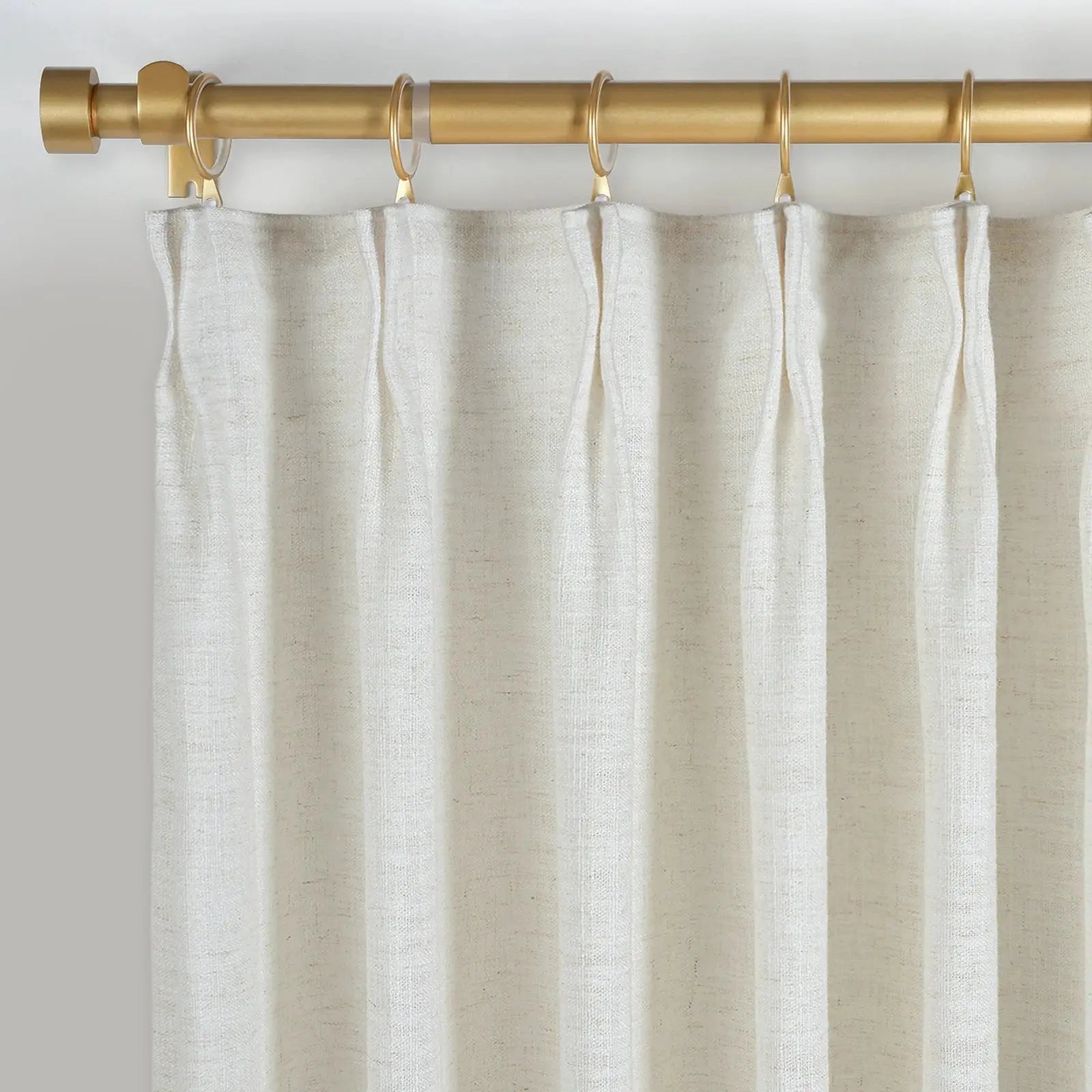 Liz Linen Curtains with Border Trim (Sold per Pair) -TWOPAGES