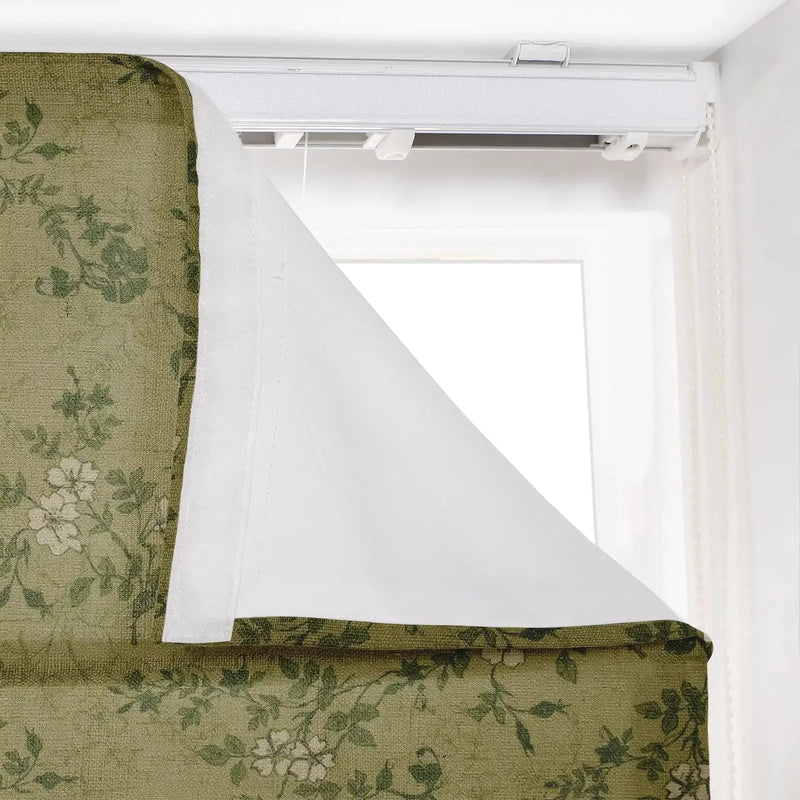 Sara Le Printed Roman Shade Cord Lift -TWOPAGES