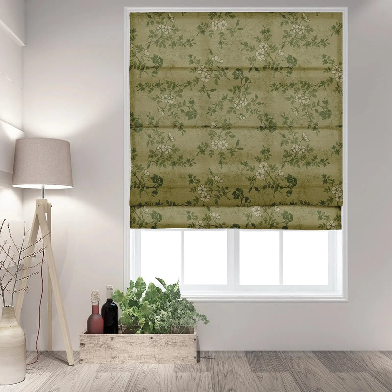 Sara Le Printed Roman Shade Cordless -TWOPAGES