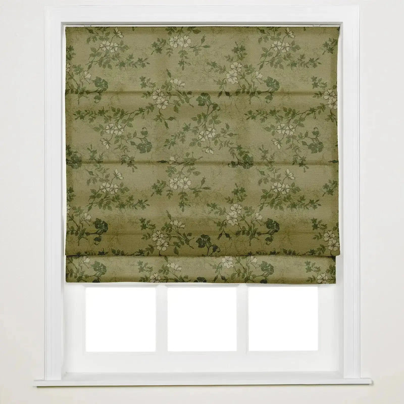 Sara Le Printed Roman Shade Cordless -TWOPAGES