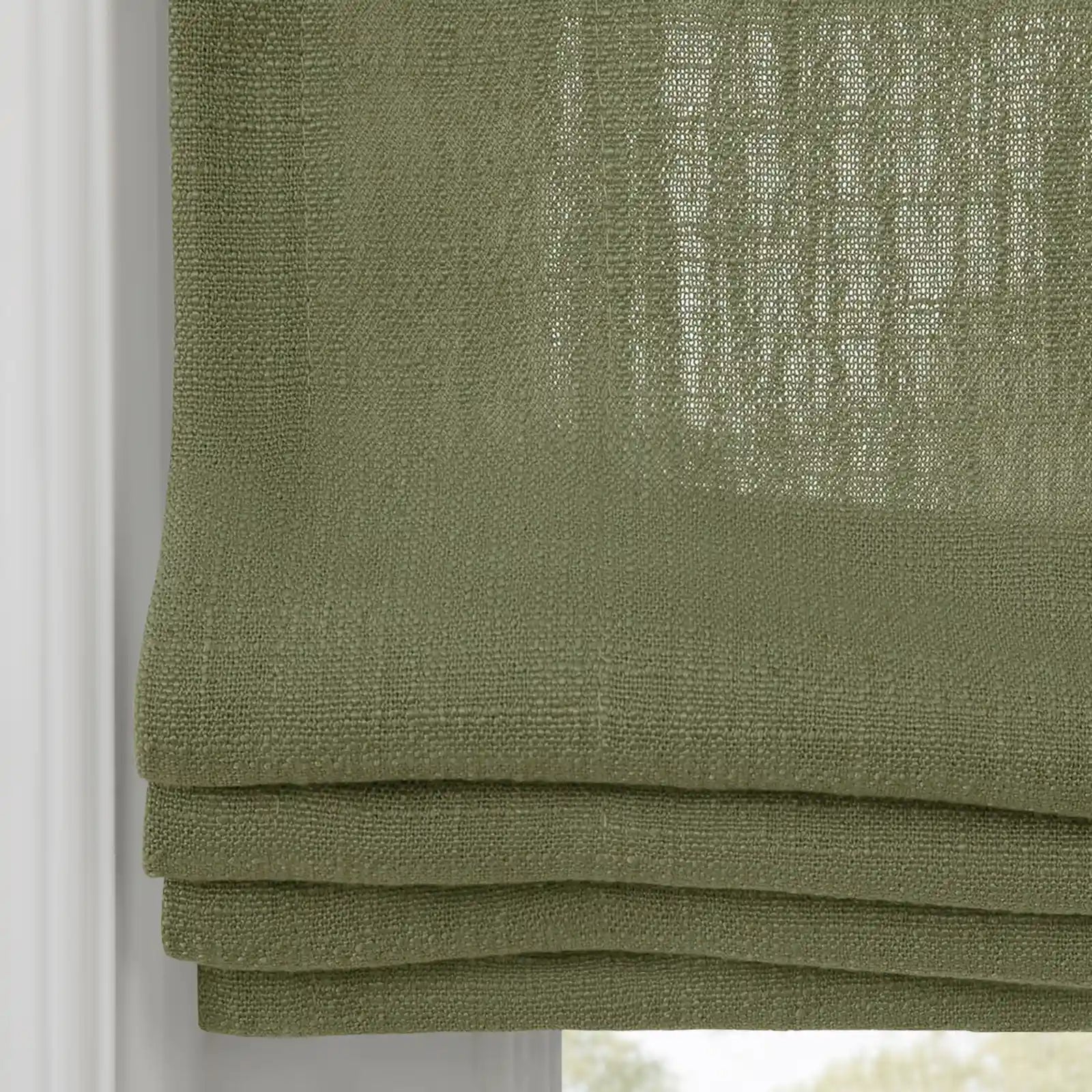Liz Linen Flat Roman Blind Cord Lift