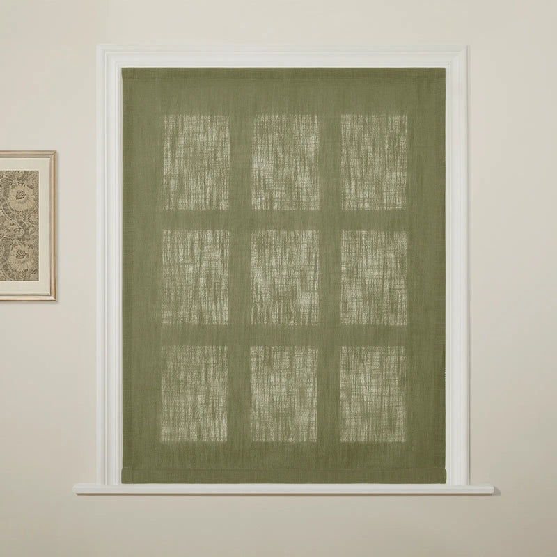 Liz Linen Flat Roman Blind Cord Lift