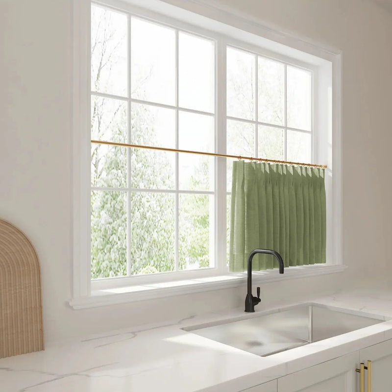 Liz Linen Pleated Cafe Curtains?-TWOPAGES