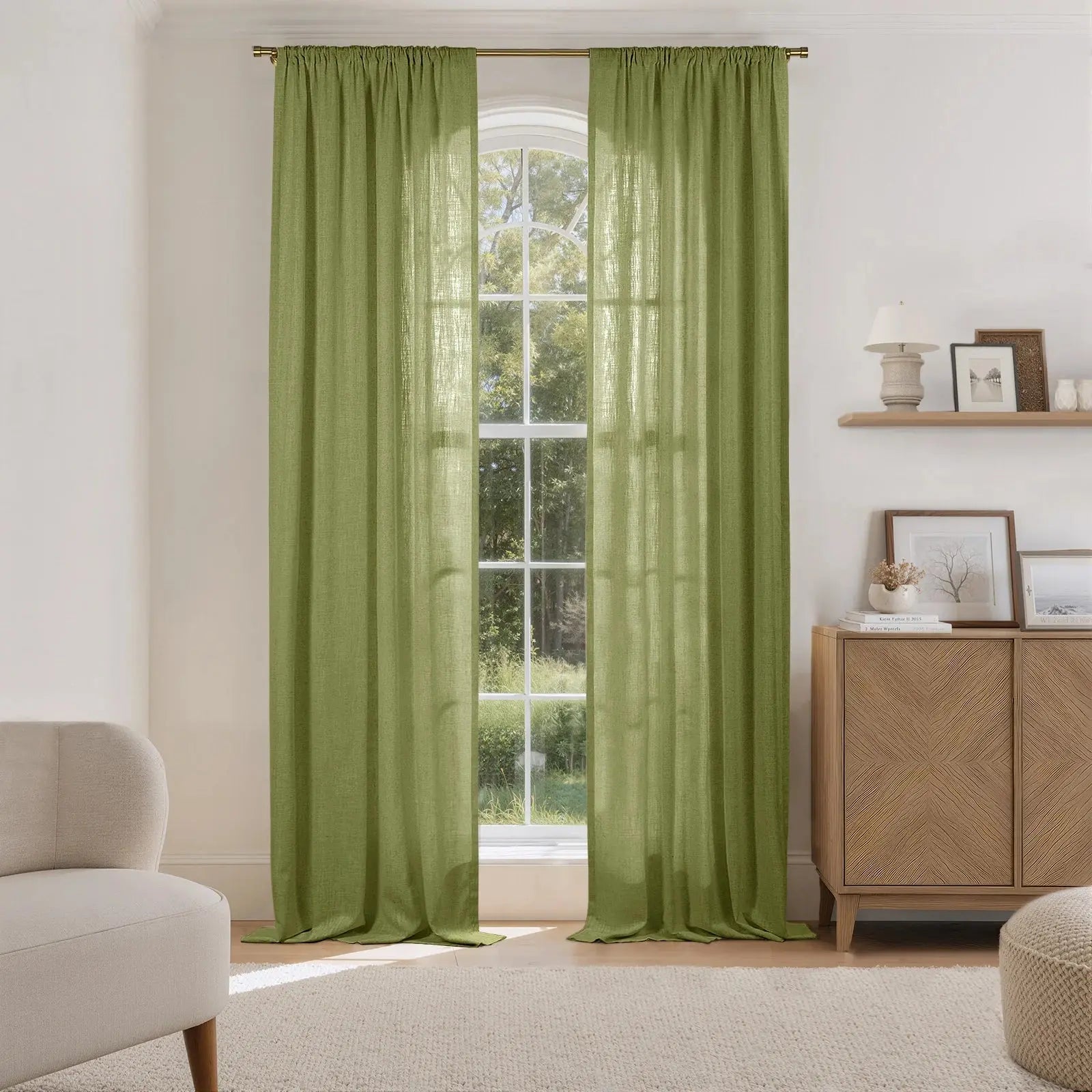 Liz Linen Drape Soft Top- -TWOPAGES