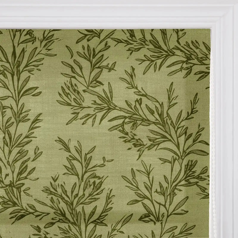 Sara Le Printed Roman Shade Cord Lift -TWOPAGES