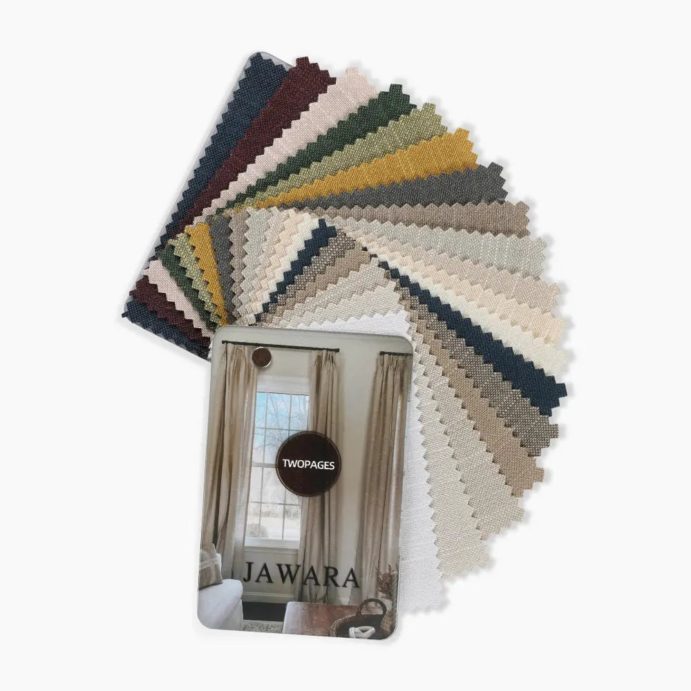Jawara Linen Cotton Fabric Sample Book 23 Colors