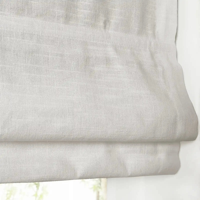 Custom Flat Fold Roman Shade Cordless- -TWOPAGES