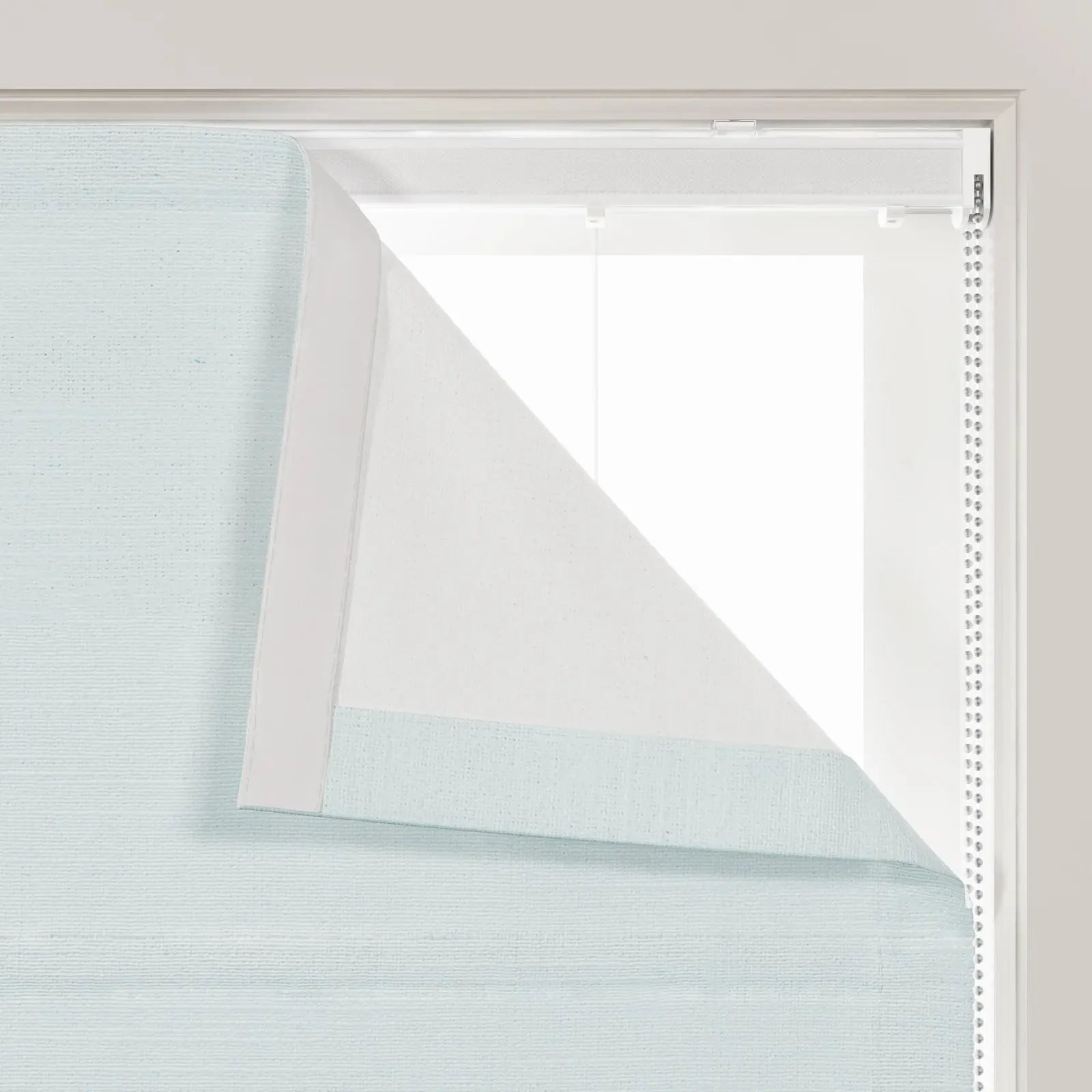 Jawara Linen Cotton Roman Shade Cord Lift- -TWOPAGES