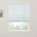Jawara Linen Cotton Roman Shade Cordless-?J401-23 Light Blue-TWOPAGES
