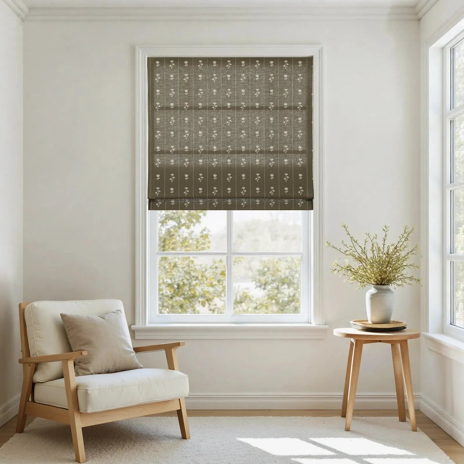 Jyll Mackie Cotton Roman Shade Cordless- -TWOPAGES