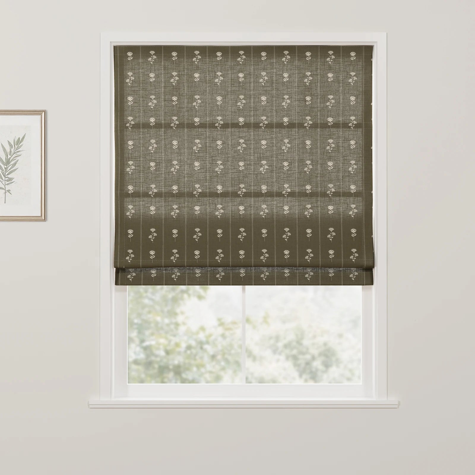 Jyll Mackie Patterned Cotton Roman Blind Cordless