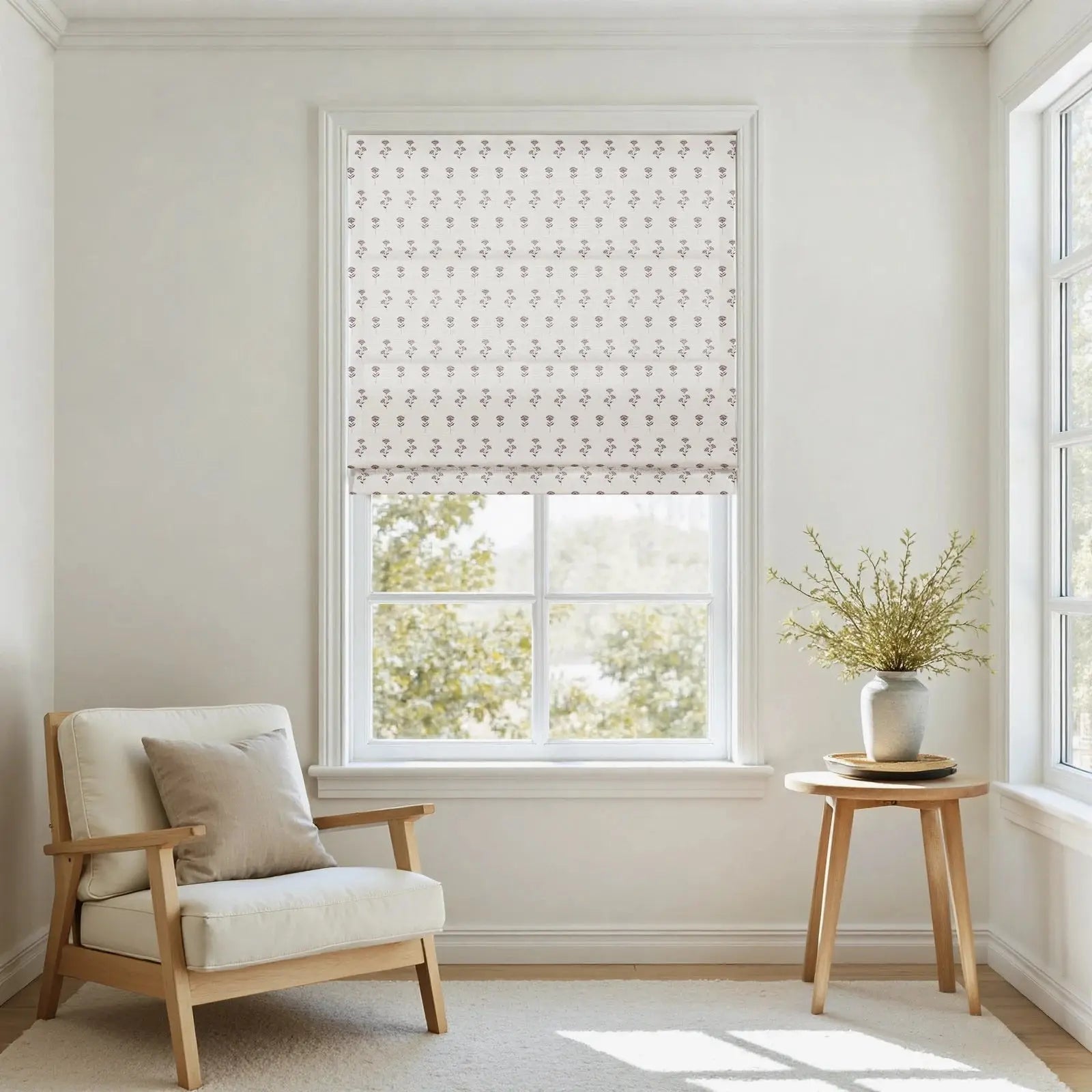 Jyll Mackie Cotton Roman Shade Cordless- -TWOPAGES