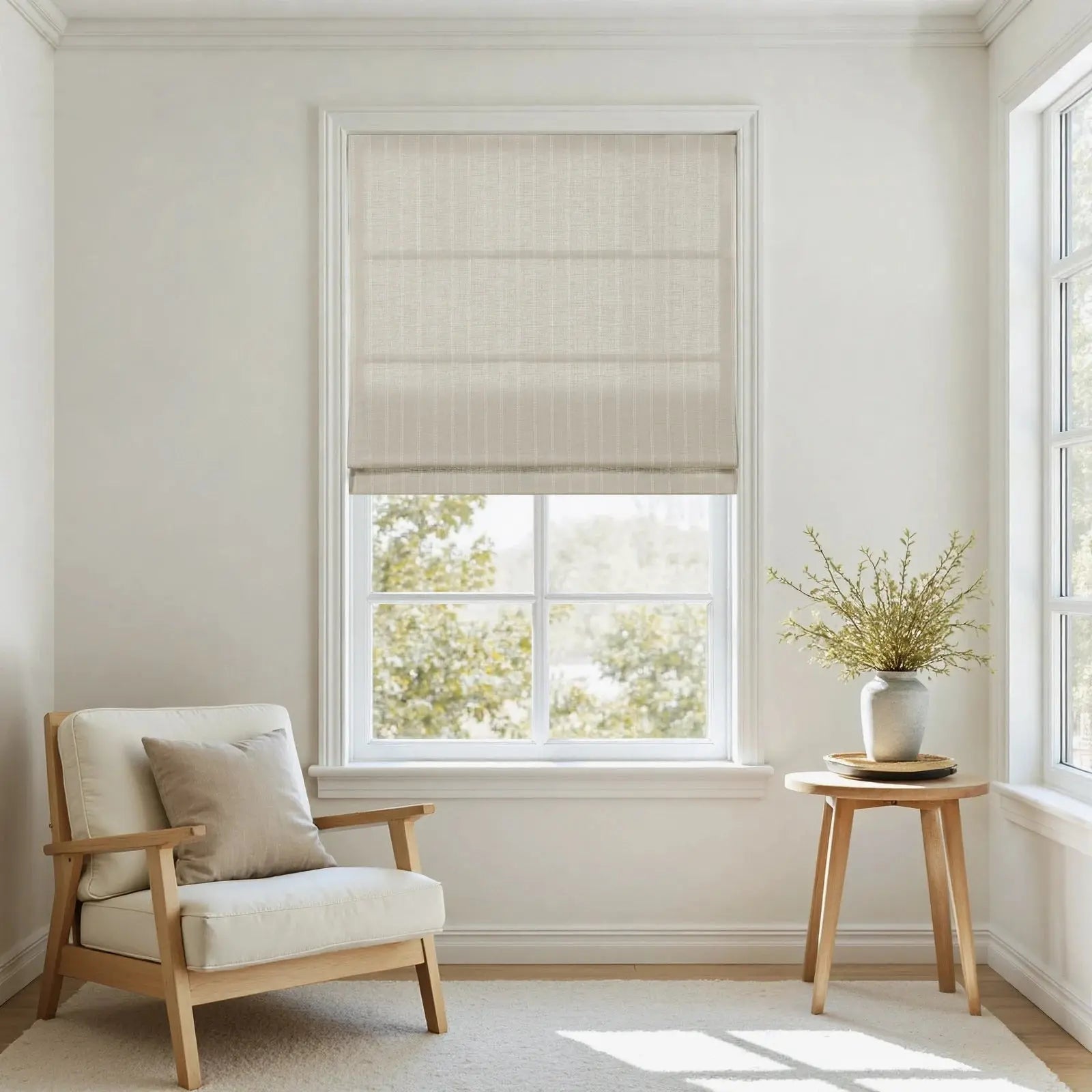 Jyll Mackie Cotton Roman Shade Cordless- -TWOPAGES