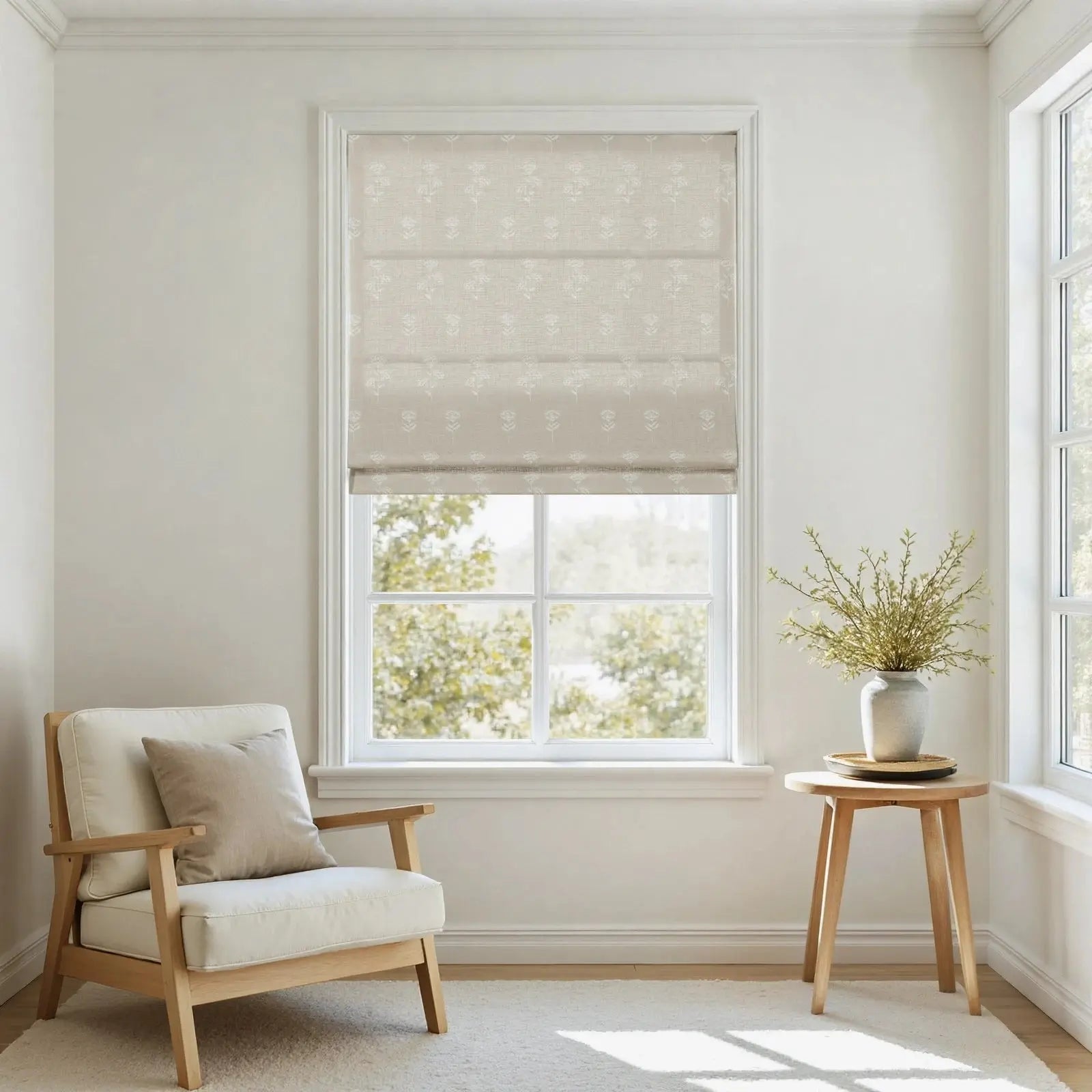 Jyll Mackie Cotton Roman Shade Cordless- -TWOPAGES