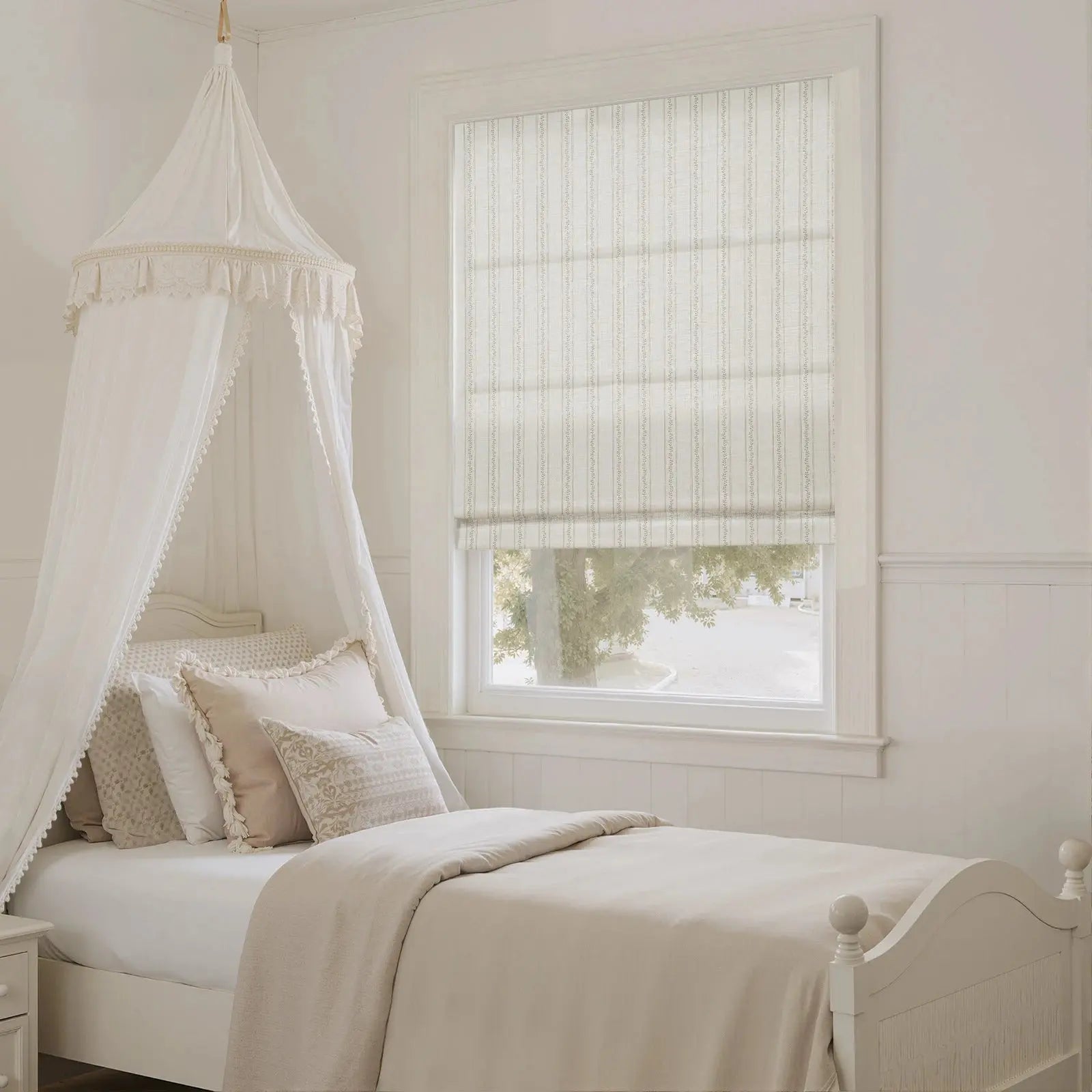 Jyll Mackie Cotton Roman Shade Cordless- -TWOPAGES