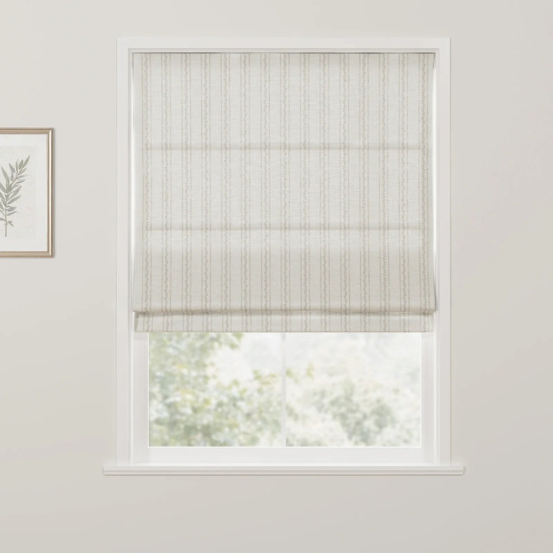 Jyll Mackie Patterned Cotton Roman Blind Cordless