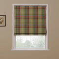 Karin Plaid Pure Wool Thermal Roman Blind Cordless