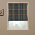 Karin Plaid Pure Wool Thermal Roman Blind Cordless
