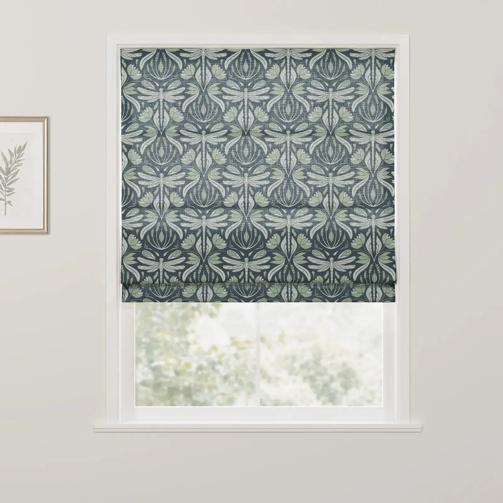 Kate Frost Cotton Roman Shade Cordless- -TWOPAGES