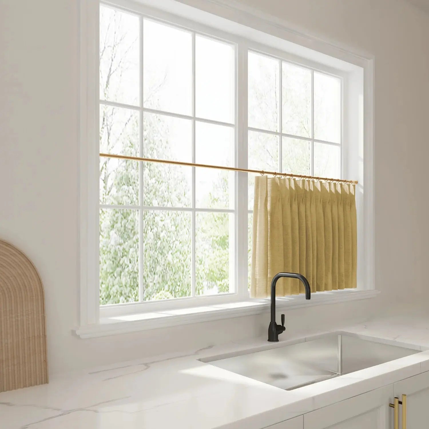 Liz Linen Pleated Cafe Curtains?-TWOPAGES